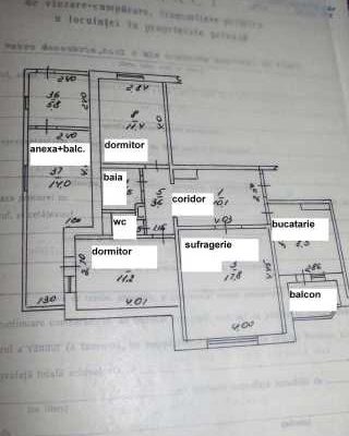 Vând apartament cu 3 camere + anexa