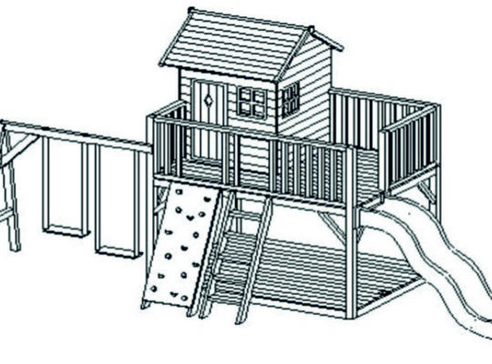 Детская деревянная игровая площадка