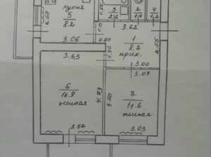 Продам 2 ком.квартиру в Первомайске .